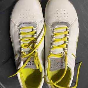 Ecco Biom golf shoes white yellow 7.5